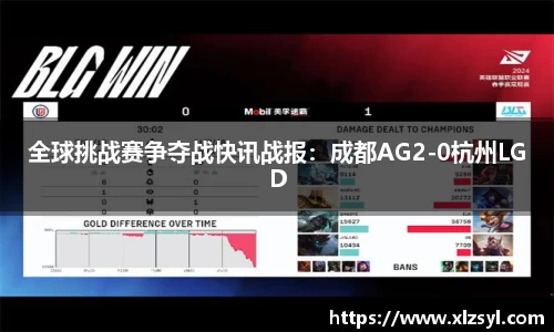全球挑战赛争夺战快讯战报：成都AG2-0杭州LGD